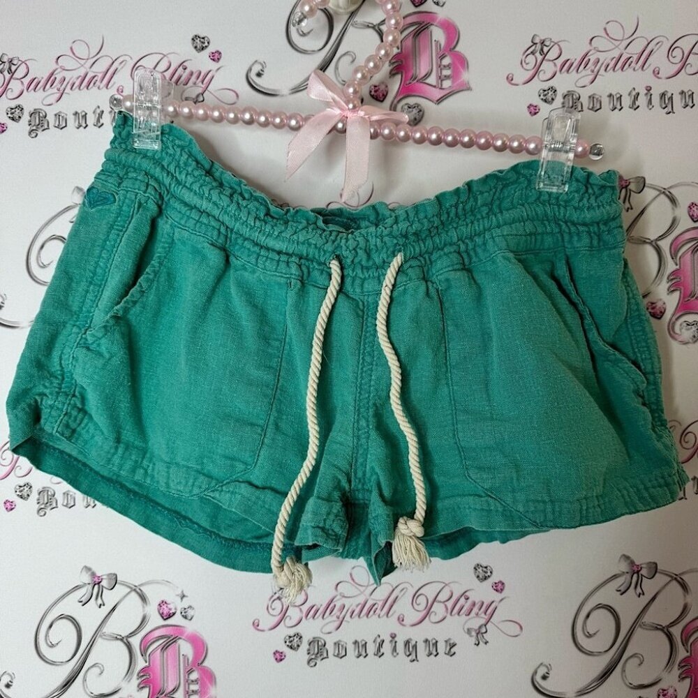 Roxy shorts cargo style nautical blue Green Women's Shorts rope